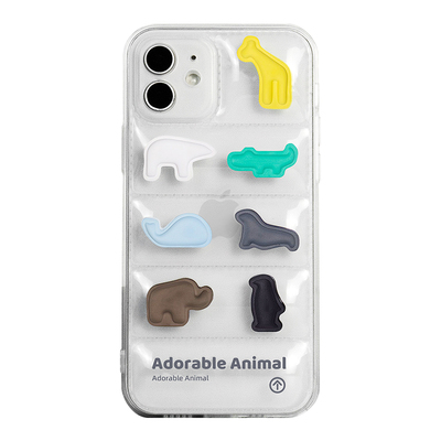 透明气囊苹果手机壳童趣卡通