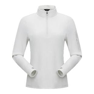 安德玛UA官方女士抓绒衣秋冬薄款摇粒绒半高领登山内搭保暖打底衫