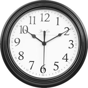 静音挂钟卧室厨房书房现代简约欧式挂表客厅圆形钟表电池壁钟时钟
