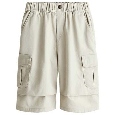 HM童装儿童男童裤子夏季阔腿简约柔软七分工装裤1294916