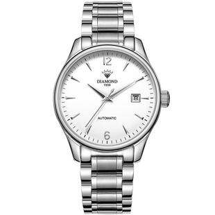 上海钻石牌手表男自动机械表防水日历3130罗马3220官方正品男手表