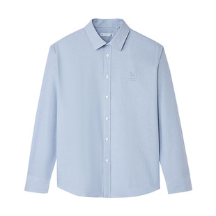 HLA/海澜之家马年贺岁系列长袖衬衫2026春夏新款纯棉牛津纺上衣男