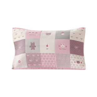 高密细纱纯棉纱布卡通儿童枕巾一对装全棉宝宝枕头盖巾柔软枕头巾