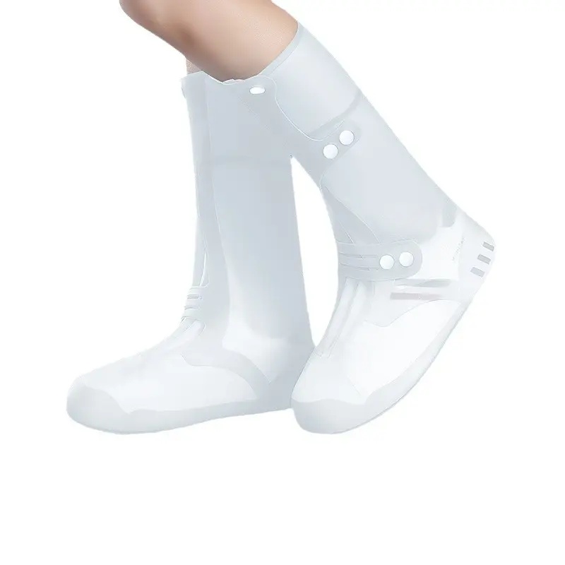 茶卡盐湖鞋套防水防滑反复使用男女沙漠外穿高筒脚套加长厚雨鞋靴