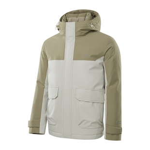 HLA/海澜之家加厚防风羽绒服2025冬季新款保暖三合一冲锋衣外套男