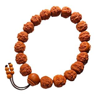 18罗汉小尺寸猴头手串高端文玩精品核雕刻十八罗汉橄榄核手串男士