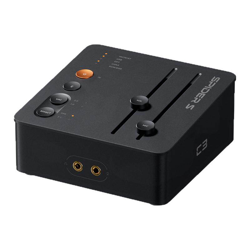 FosiAudio 猎音AI声卡游戏电竞耳机专用外置声卡三角洲pubg弗西C3