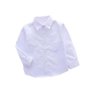 儿童演出服男童长袖小学生朗诵白色百搭衬衣女童学生短袖衬衫春秋