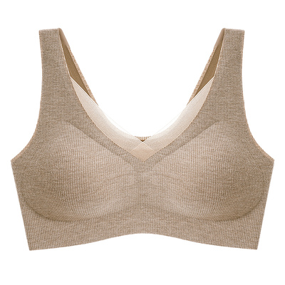 爱黛无钢圈聚拢侧收背心式文胸