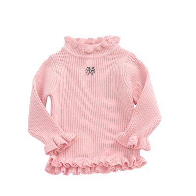加绒加厚宝宝毛衣女童打底衫