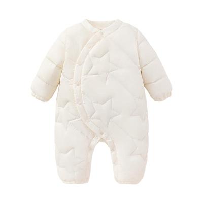babylove【安心绒】宝宝轻薄羽绒服连体衣服白鸭绒保暖婴儿哈衣冬