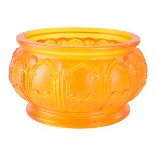 佛具仿琉璃吉祥花插香炉莲花香炉盆供佛用品香薰炉奉神香炉碗包邮