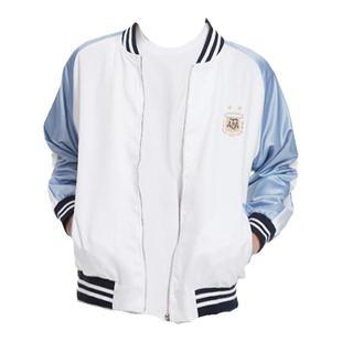 【官方正版】阿根廷国家队｜聚星动力缎面外套刺绣棒球服夹克