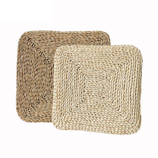 蒲团方形加厚草编坐垫坐椅垫榻榻米飘窗参禅坐跪拜垫禅修打坐垫子