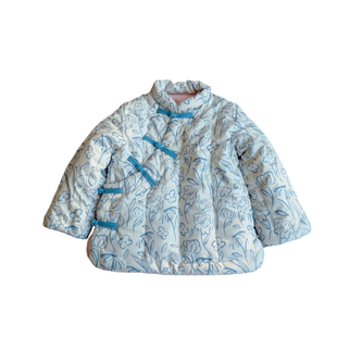 2025年冬季新品女童纯棉花手工棉衣复古盘扣上衣加厚国风棉袄棉服