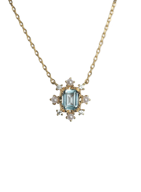 密语纯美之境天空蓝托帕石项链