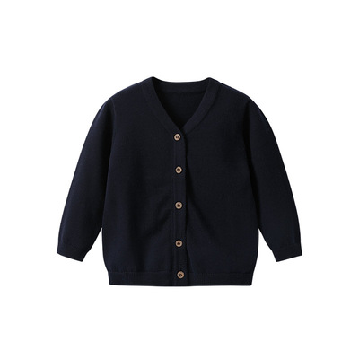 宝宝毛衣纯棉开衫婴儿秋冬上衣