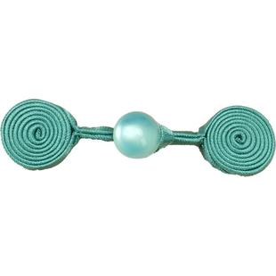 旗袍盘扣扣子国风镶钻玉珠玫瑰花扣手工编织纽扣传统服饰装饰辅料