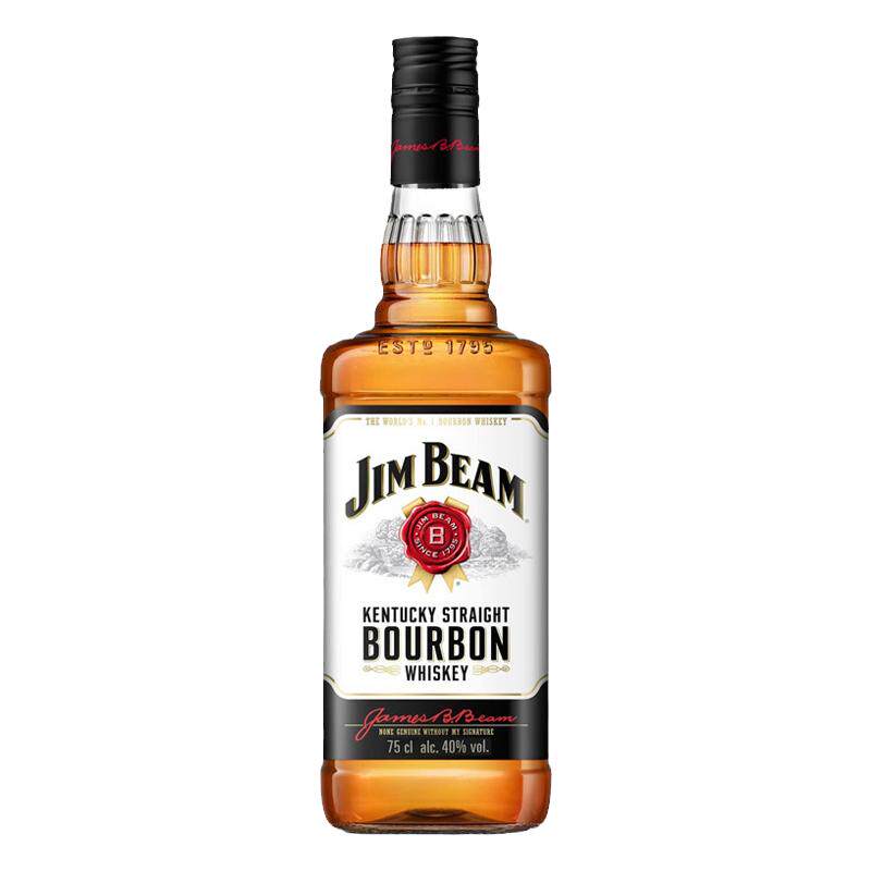 白占边波本威士忌Jim Beam金宾波本威士忌 金宾洋酒嗨棒 700ml