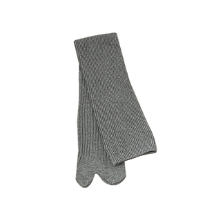 粗针小腿袜堆堆袜分趾袜纯色简约韩系ins风tabi二趾袜时髦女袜