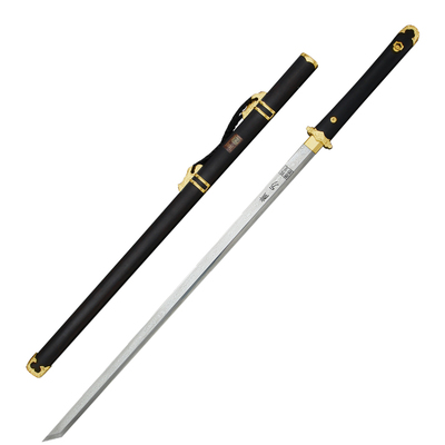 龙泉宝剑淬锋唐横刀黑檀木黄铜装