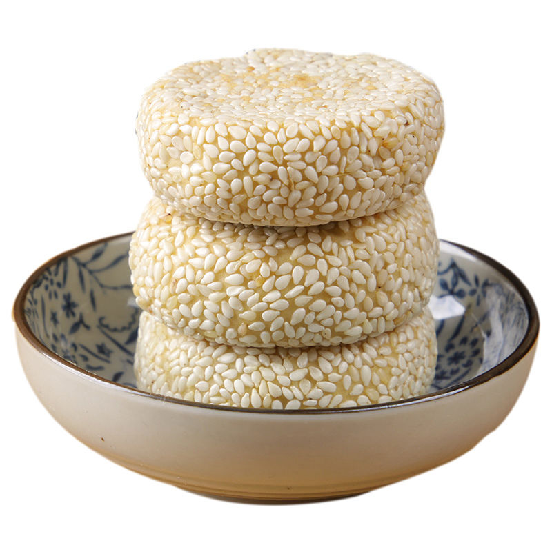 麻饼安徽特产伍仁芝麻小麻饼月饼传统糕点早餐代餐散称小包装