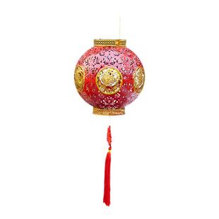 灯笼新款2026新年春节过年龙年高端挂饰太阳能红灯笼家用阳台装饰