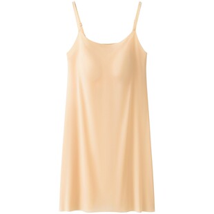 女士防透带胸垫内衬裙冰丝薄款内搭修身打底裙防走光吊带背心夏季