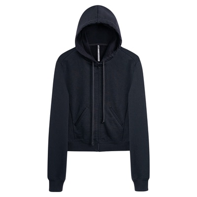 正肩卫衣外套秋冬新款显瘦短款