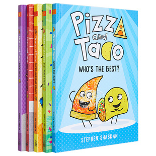Pizza and Taco 1-9 披萨饼与玉米片系列 桥梁漫画 图画图像小说儿童初级章节书 英文原版 进口图书 5-8岁 又日新