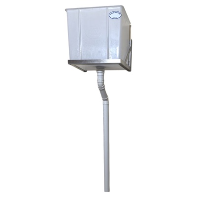 不锈钢托架硅胶落水胆自动冲水箱