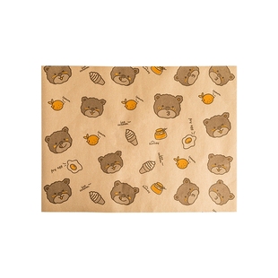 三明治的包装纸食品级汉堡饭团专用面包防油纸袋透明牛皮盒子商用