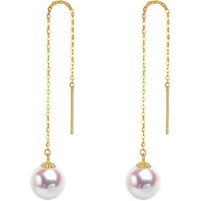 珍珠皇后akoya海水珍珠耳线