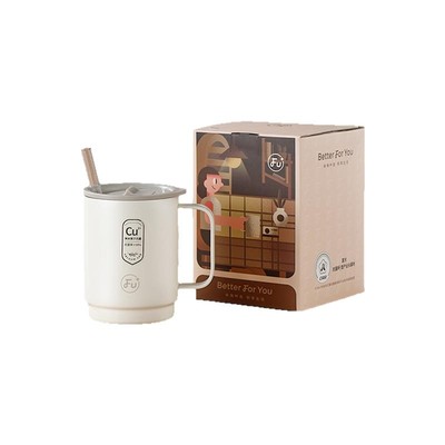富光FU+抗菌保温杯女新款马克杯