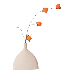 乔迁之喜柿事如意花瓶摆件客厅插花玄关餐桌创意家居仿真花装饰品