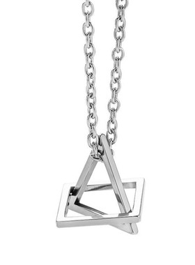 简约项链十字链情侣合金