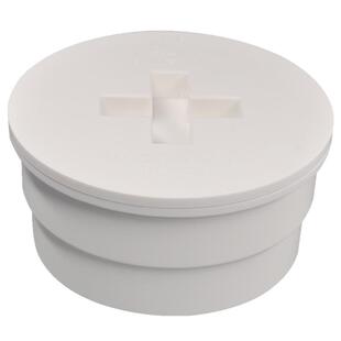 PVC110清扫口地平地面扫除口套内堵头内堵闷头带检查口排水管帽