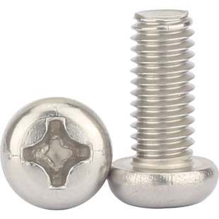 M4M3圆头机丝304不锈钢PM盘头机牙螺丝锣丝*3x4x5x7x9x10x12x16mm