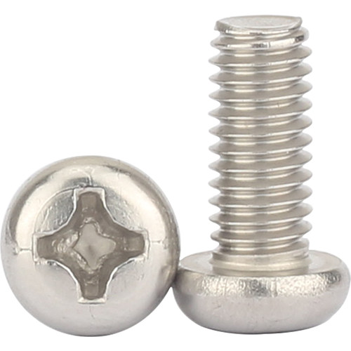 M4M3圆头机丝304不锈钢PM盘头机牙螺丝锣丝*3x4x5x7x9x10x12x16mm