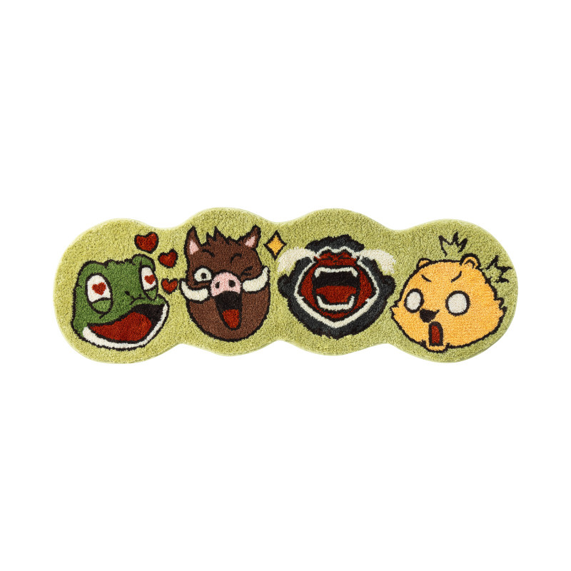 上美影爱诗乐浪浪山小妖怪嘻行小妖床边毯卧室地毯房间小猪妖周边