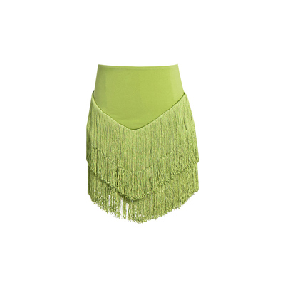 拉丁舞裙儿童专业跳舞流苏半身裙