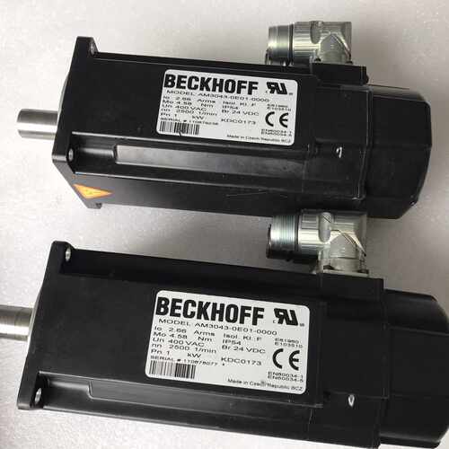 BECKHOFF伺服马达AM3043-0E01-0000 电机1kw 电机轴19mm 电机法兰