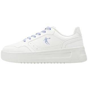 乔丹小白鞋女冬季新款百搭厚底板鞋学生休闲运动鞋加绒加厚二棉鞋