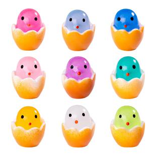 蛋壳小鸡新手点位标记贴辅助汽车定位夜光摆件参照物车距辆内神器