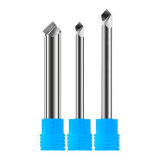 PCD金刚石高光倒角刀90度60铝合金亚克力铣刀倒边刻字雕刻机刀具