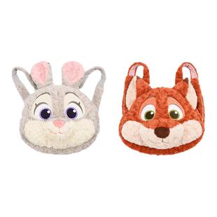 正版迪士尼疯狂动物城联名周边毛绒包双肩包单肩包斜挎包零钱包挂件儿童礼物生日礼物西西弗书店同款