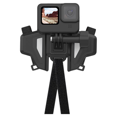 泰迅适配GoPro配件头盔支架下巴支架GoPro13/12/11/10insta360X3X45运动相机action5pro/4头盔固定摩托车骑行