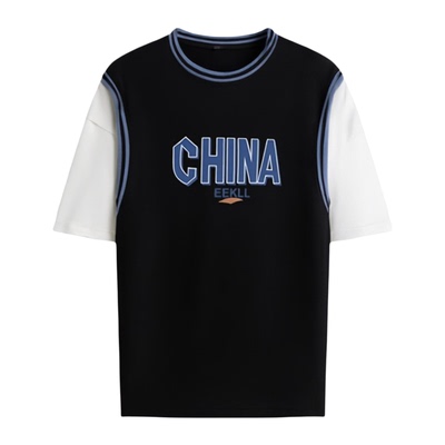 不褪色不起球帅气学生短袖T恤潮