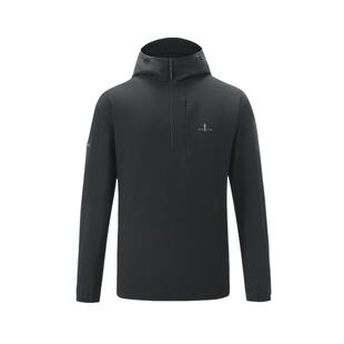 【环保科技纤维】比音勒芬2025秋新款休闲运动高领连帽长袖卫衣男