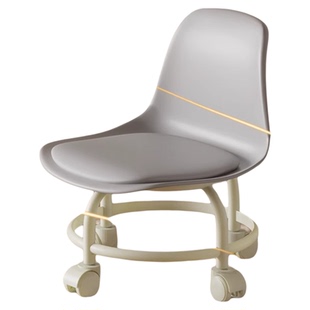 万向轮小凳子静音透明椅客厅移动美缝凳子小板凳家用儿童滑轮矮凳